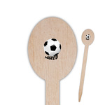 Soccer Oval Wooden Food Picks (Personalized)