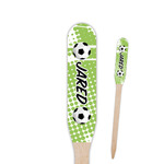 Soccer Paddle Wooden Food Picks - Single Sided (Personalized)