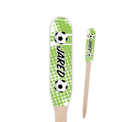 Soccer Paddle Wooden Food Picks - Double Sided (Personalized)