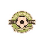 Soccer Genuine Maple or Cherry Wood Sticker (Personalized)