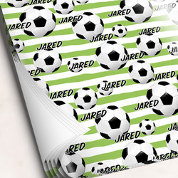 Soccer Wrapping Paper Sheets (Personalized)