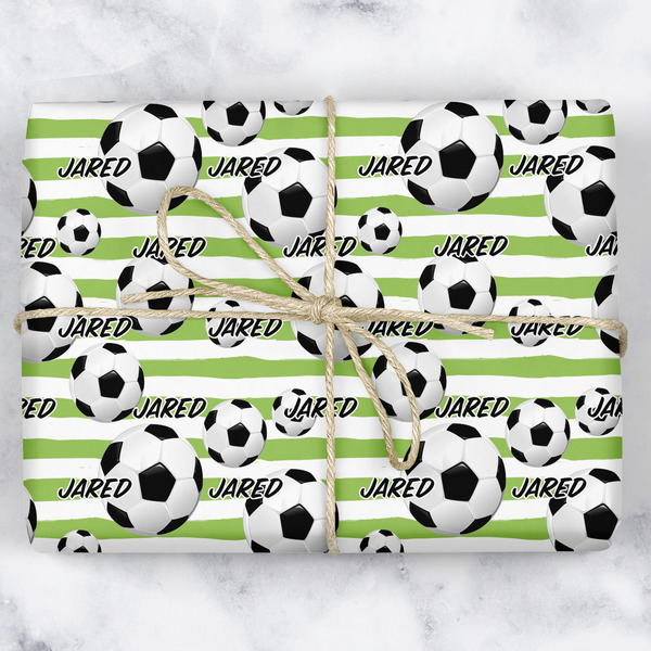 Custom Soccer Wrapping Paper (Personalized)