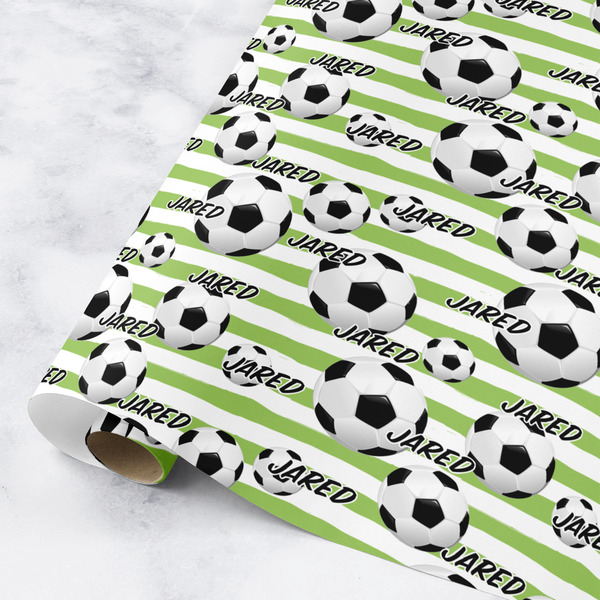 Custom Soccer Wrapping Paper Roll - Medium (Personalized)