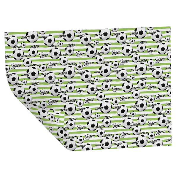 Custom Soccer Wrapping Paper Sheets - Double-Sided - 20" x 28" (Personalized)