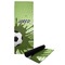 Soccer Yoga Mat with Black Rubber Back Full Print View
