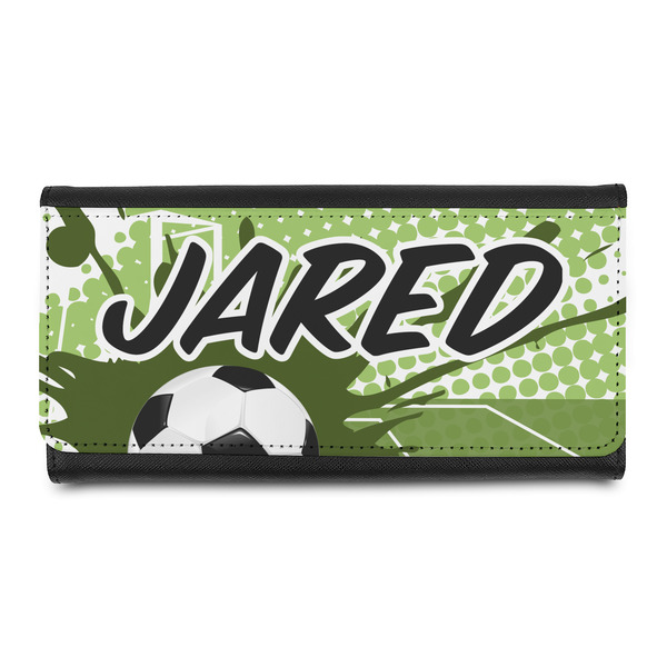 Custom Soccer Leatherette Ladies Wallet (Personalized)