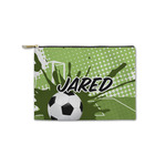 Soccer Zipper Pouch - Small - 8.5"x6" (Personalized)