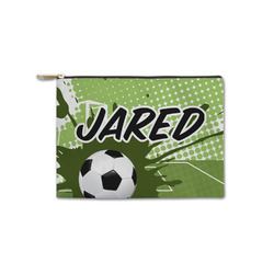 Soccer Zipper Pouch - Small - 8.5"x6" (Personalized)