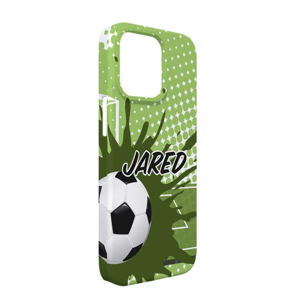 Custom Soccer iPhone Case - Plastic - iPhone 13 (Personalized)