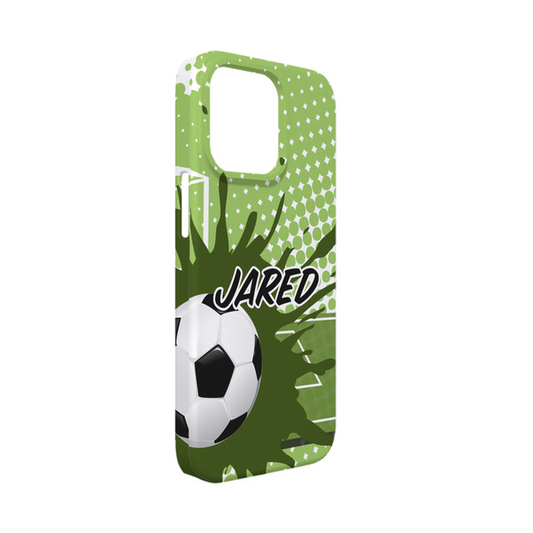 Custom Soccer iPhone Case - Plastic - iPhone 13 Mini (Personalized)