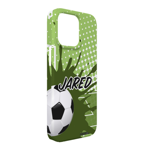Custom Soccer iPhone Case - Plastic - iPhone 13 Pro Max (Personalized)