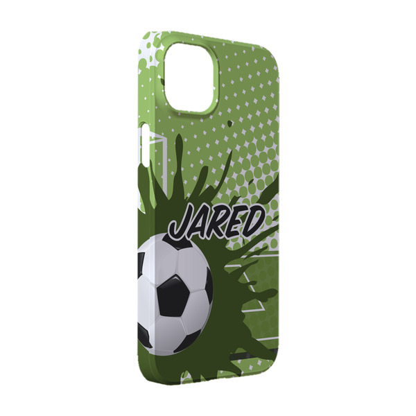 Custom Soccer iPhone Case - Plastic - iPhone 14 (Personalized)