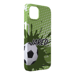Soccer iPhone Case - Plastic - iPhone 14 Pro Max (Personalized)