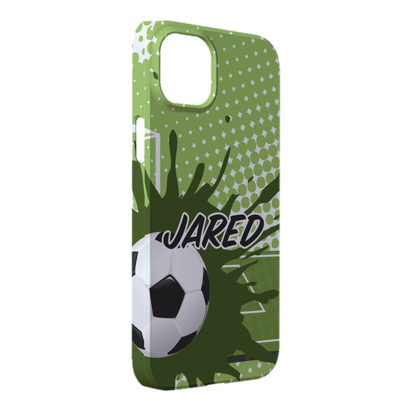 Custom Soccer iPhone Case - Plastic - iPhone 14 Pro Max (Personalized)