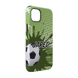 Soccer iPhone Case - Rubber Lined - iPhone 14 Pro (Personalized)