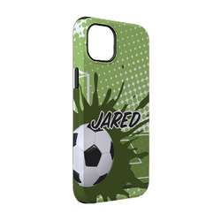Soccer iPhone Case - Rubber Lined - iPhone 14 (Personalized)