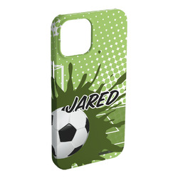Soccer iPhone Case - Plastic - iPhone 15 Pro Max (Personalized)