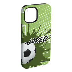 Soccer iPhone Case - Rubber Lined - iPhone 15 Pro Max (Personalized)