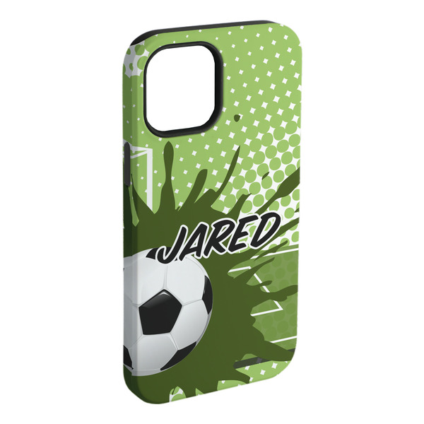 Custom Soccer iPhone Case - Rubber Lined (Personalized)