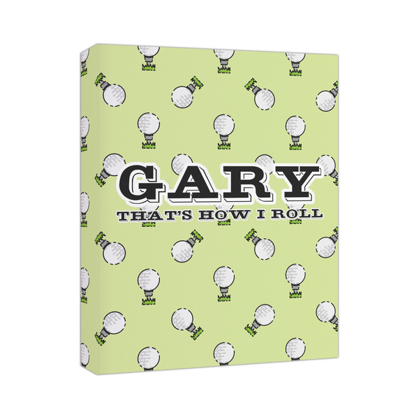 Custom Golf Canvas Print - 11x14 (Personalized)