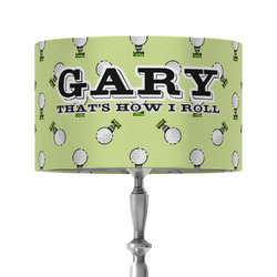 Golf 12" Drum Lamp Shade - Fabric (Personalized)