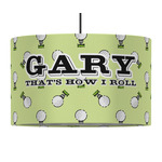 Golf 12" Drum Pendant Lamp - Fabric (Personalized)