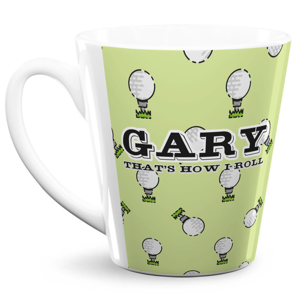 Custom Golf 12 Oz Latte Mug (Personalized)