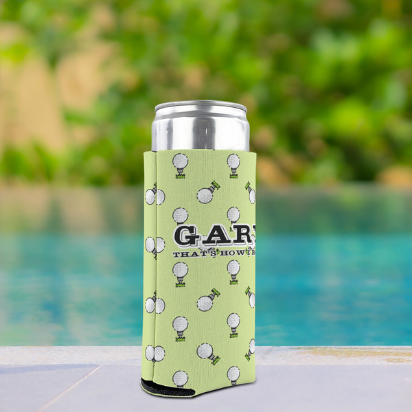 Golf Can Cooler - Tall 12oz - In Context