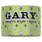 Golf 16" Drum Lampshade - FRONT (Fabric)