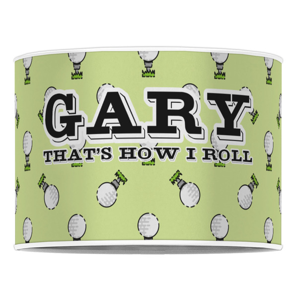 Golf 16" Drum Lampshade - FRONT (Poly Film)