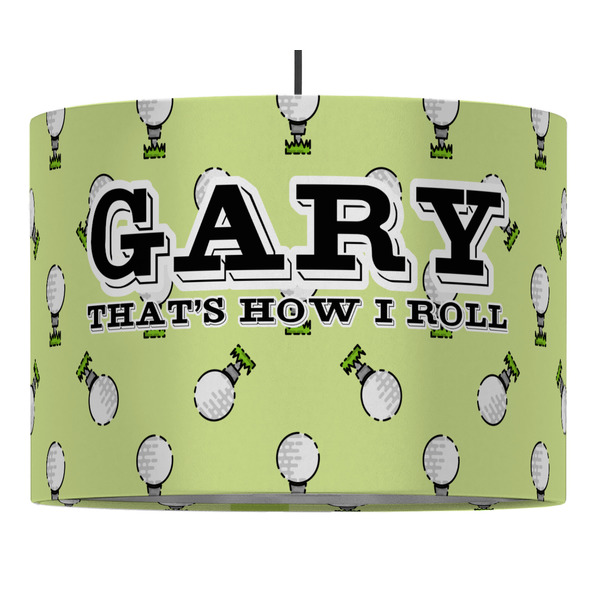 Golf 16" Drum Lampshade - PENDANT (Fabric)
