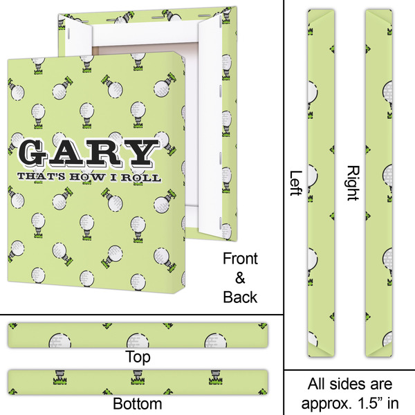 Golf 16x20 - Canvas Print - Approval