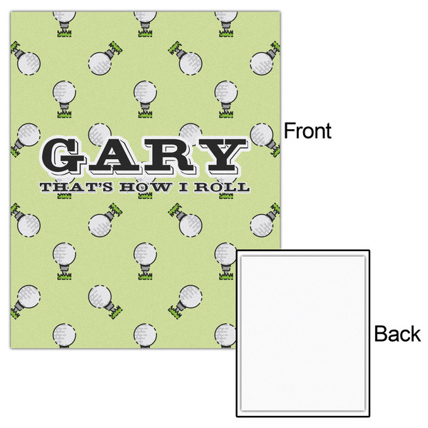 Golf 16x20 - Matte Poster - Front & Back