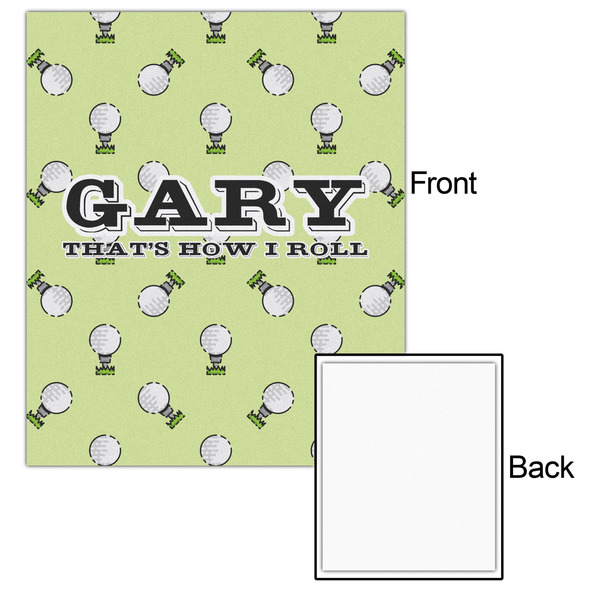 Golf 20x24 - Matte Poster - Front & Back
