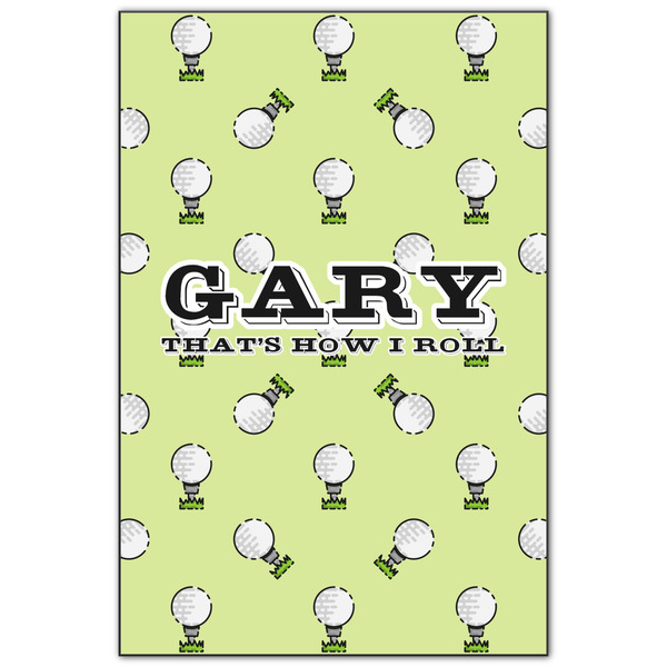 Custom Golf Wood Print - 20x30 (Personalized)