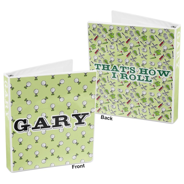 Golf 3-Ring Binder Front and Back