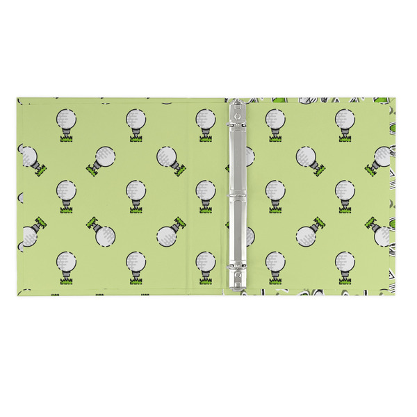Golf 3 Ring Binders - Full Wrap - 1" - OPEN INSIDE