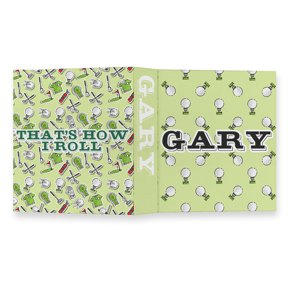 Golf 3 Ring Binders - Full Wrap - 1" - OPEN OUTSIDE
