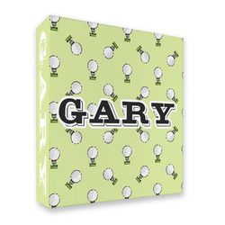 Golf 3 Ring Binder - Full Wrap - 2" (Personalized)