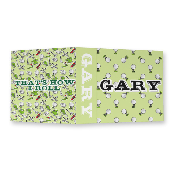 Golf 3 Ring Binders - Full Wrap - 2" - OPEN OUTSIDE