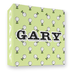 Golf 3 Ring Binder - Full Wrap - 3" (Personalized)
