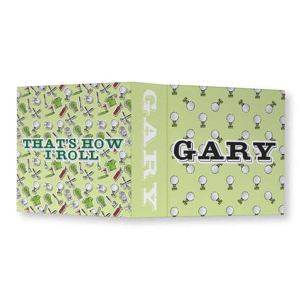 Golf 3 Ring Binders - Full Wrap - 3" - OPEN OUTSIDE
