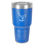Golf 30 oz Stainless Steel Tumbler - Royal Blue - Single-Sided (Personalized)