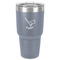 Golf 30 oz Stainless Steel Ringneck Tumbler - Grey - Front