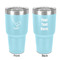 Golf 30 oz Stainless Steel Ringneck Tumbler - Teal - Double Sided - Front & Back