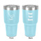Golf 30 oz Stainless Steel Tumbler - Teal - Double-Sided (Personalized)