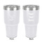 Golf 30 oz Stainless Steel Ringneck Tumbler - White - Double Sided - Front & Back