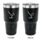 Golf 30 oz Stainless Steel Ringneck Tumblers - Black - Double Sided - APPROVAL