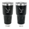 Golf 30 oz Stainless Steel Tumbler - Black - Double Sided (Personalized)