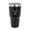 Golf 30 oz Stainless Steel Ringneck Tumblers - Black - FRONT